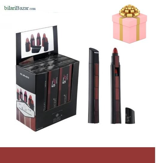 Hilary Rhoda 5 Steps Matte Lipstick Multi color (12 Pcs Gift Pack) 7 gm each