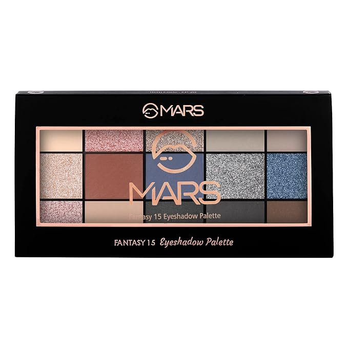 Mars Fantasy 15 Color Eyeshadow Palette Multicolor 22.5 gm