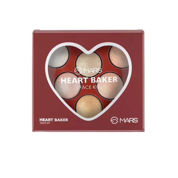 Mars Heart Baker Blush and Highlight Kit Multicolor 16 gm