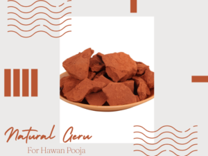 VK Geru Mitti,गेरु 100% Pure Natural & Organic Ocher chunks for Hawan Pooja 400 gm