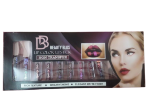 Beautyblos Liquid Lipstick,Non Transfer,Smudge Proof, Multi color (12 Pcs)